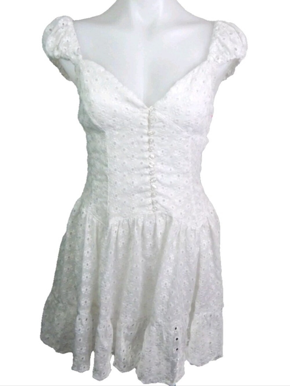 Kimchi Blue Leilani Eyelet‎ Mini Dress - Picture 2 of 4